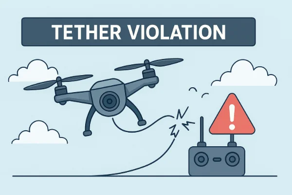 what is a tether violation